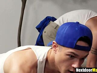 Hot Movers Threesome Fuck Client with Monster Cock Anal