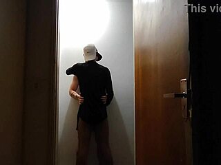 building cameras catch friends hooking up in the hallway after gym