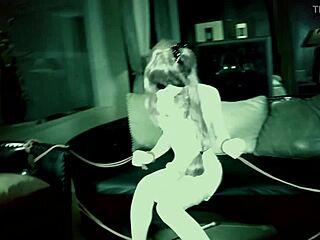 Cgmaskdoll in tight bondage with condom.