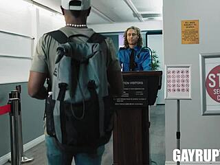 Missed my flight? Dillon Diaz fucks AJ Sloan's big ass doggy style!