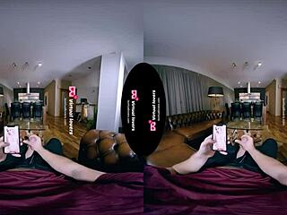 Emotional encounter fucking a shemale ghost in VR.