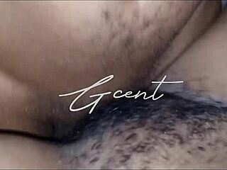 close up hairy pussy gets wet in missionary sex