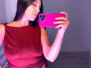 Brunette Tries On Tops In Spanish Haul