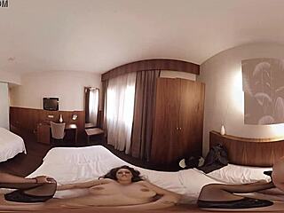 Brunette Fucked Hard In Hotel Room VR Porn With Monster Cock!