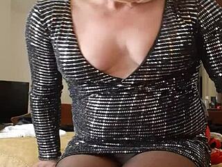 Sissy crossdresser rocking a sexy new dress