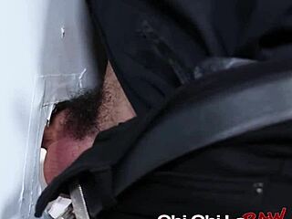 athletic black gay aj sloan barebacked by hunk marco lorenzo in rough rimjob and gloryhole masturbation