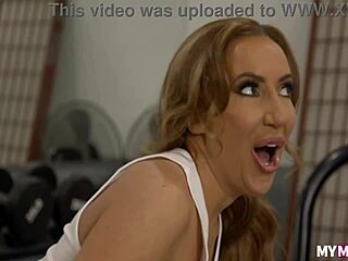 ryan keely and richelle ryan double team in the gym