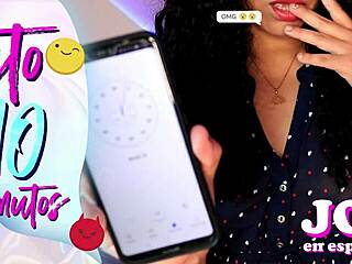 Petite babe plays guided masturbation game to orgasm.