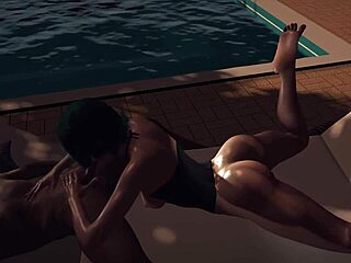 Smoking Hot Girl With Green Hair Gives A Sloppy Blowjob In Pov - 3d Porn