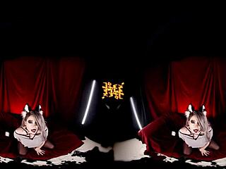 helluvaboss vr test video with kinky anime cosplay fun