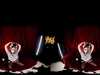 helluvaboss vr test video with kinky anime cosplay fun