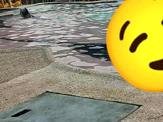 She sucks me in the bathroom while her friend waits, then we head to the hotel for public sex.