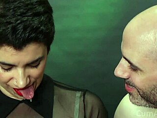 Hey babe, let that cum drip from your mouth after a hot blowjob.