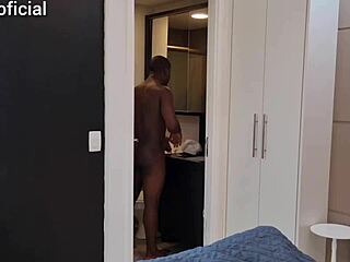 I got caught by my cousin watching porn, then she joined in for a wild ride with a big black cock and a messy creampie.