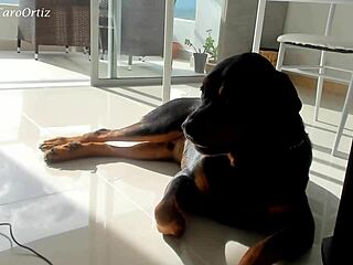 Latina woman looks hot in red lingerie