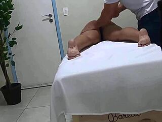 Cuckold takes hot wife to masseur, she gives in and fucks him - full video