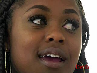 Ebony Step Daughter's New Man Toy Fucks Her Skinny Body