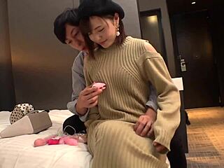 i’m hooked on my kinky Japanese wife with rotor panties for cumshots!