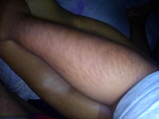 Giving erotic massage to stepsister, teasing her wet slit