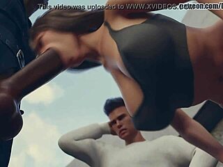 Girlfriend Fucks Officer Deeply In Front Of Boyfriend At Work