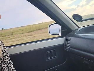 Cute Girl Sucks Dick Head Until Cum In Mouth In Public Outdoor