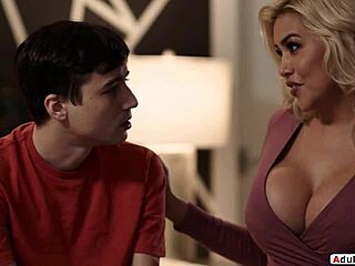 Busty Mother-in-Law Guides Stepson to Lose Virginity