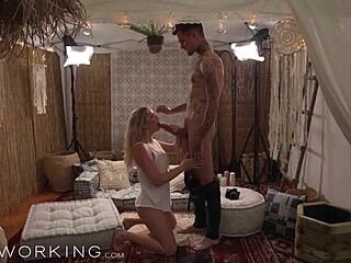 i-i mean, hot blonde babe in white panties got fucked passionately