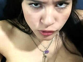 squirting orgasm drives my boyfriend to cum inside during intense close-up action.