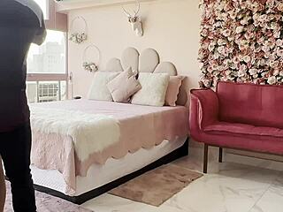 Skinny Young Amateur Calls Neighbor Again For Deepthroat And Orgasm, Recorded By Cuckold. Small Waist Enhances The Sexy Scene.