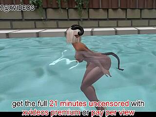 3D Microbikini Fun Censored