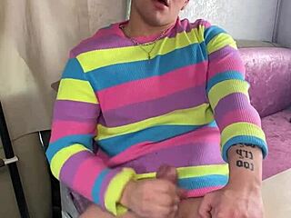 Horny College Guy with Throbbing Big Cock Talks Dirty and Jacks Off