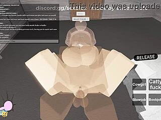 Roblox-inspired cowgirl ride with big ass in action