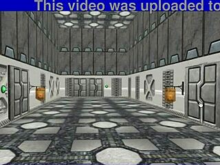 Let's Play Virtual Sci-Fi Girls: Ending 1 Features Intense Fucking In The Armory With Shaved Pussy And Big Tits