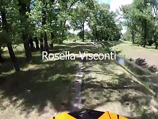 Rossella Visconti explodes with footjob and anal!