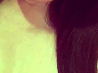 Nympho selfie girl seduces with shaved pussy squirting in wild masturbation!