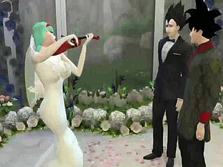 i can’t believe bulma’s wedding day turned into cheating hentai blackmail