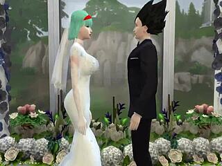 i can’t believe bulma’s wedding day turned into cheating hentai blackmail