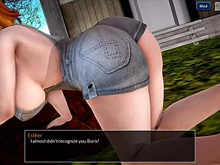 Horny roommate masturbates in pool in mythic manor hentai