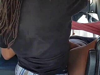 i watch my ebony wife spread her thick legs for bbc in the parking lot, bent over for doggystyle