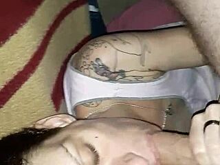 Wife sucks monster cock. Deepthroat and choking in pov!