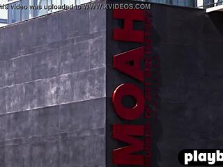 Perfect Brunette Alexandra Tyler Poses Outdoors, Revealing Her Boobs