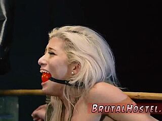 skinny cristi bound with dildo