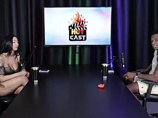 Beautiful Teen In Sheer Red Lingerie Measures Cock For Anal At Party