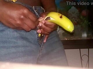 Monkey loves banana and tie-wearing tips