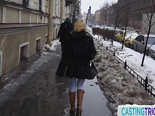 European cutie gets pussyfucked by horny agent