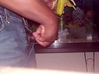 Monkey loves banana and tie-wearing tips