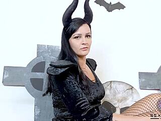 aysla's emotional halloween oral with big black cock