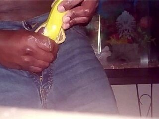 Monkey loves banana and tie-wearing tips