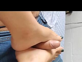 Got Milk On Feet After Tasty Footjob