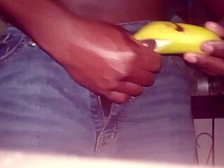 Monkey loves banana and tie-wearing tips